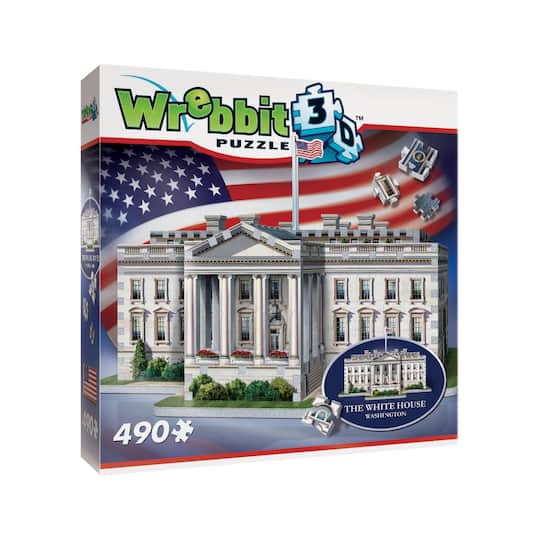 Wrebbit 3D Puzzle™ The White House 490 Piece Puzzle | 13.5" x 12" x 9.75" | Michaels®